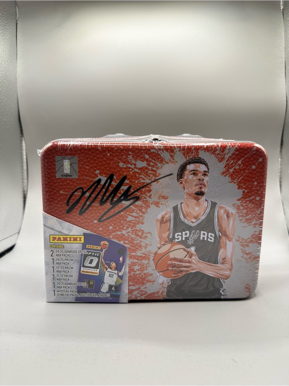 Victor Wembanyama Lunch Box Tin Panini 
(Wemby Rookie Card)